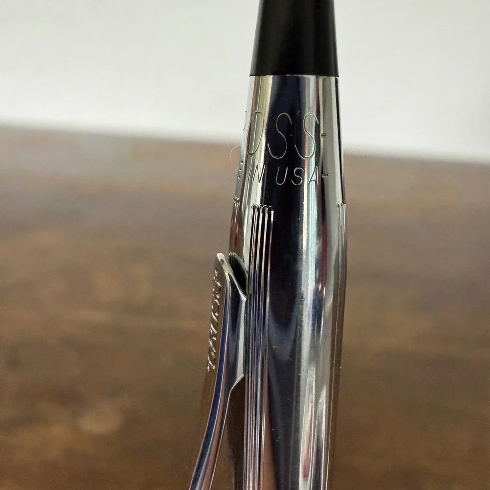 Vintage Cross Chrome Classic Century Ballpoint Pen‎ USA Twist Action Retro READ
